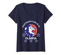 Mujer Club deportivo Olimpia Honduras Fútbol Honduras El Papa Camiseta Cuello V