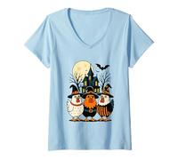 Mujer Clucking Buen Tiempo con Pollos Brujos Camiseta Cuello V