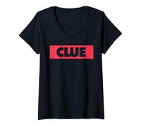 Mujer Cluedo Clue Logo Camiseta Cuello V