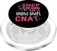 Mujer CNA Funny Certified Nursing Assistant Medical Nurse PopSockets PopGrip para MagSafe