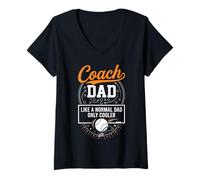 Mujer Coach Dad Like A Normal Dad Only Cooler Baseball Sports Camiseta Cuello V