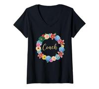 Mujer Coach Definition - Camiseta de Entrenador para Hombre, Divertida Camiseta Cuello V
