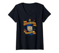 Mujer Cobalt Blue Poison Fever Traditional Tattoo Art Camiseta Cuello V