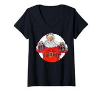 Mujer Coca-Cola Christmas Santa Claus Camiseta Cuello V