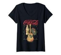 Mujer Coca-Cola Drink Coca-Cola The Pause That Refreshens Retro Camiseta Cuello V