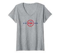 Mujer Coca-Cola Ice Cold Coke Americana Logo Camiseta Cuello V