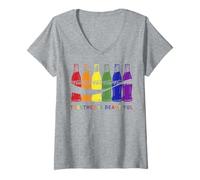 Mujer Coca-Cola Pride Together Is Beautiful Bottles Camiseta Cuello V