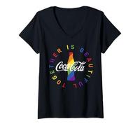 Mujer Coca-Cola Pride Together Is Beautiful Camiseta Cuello V