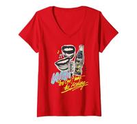 Mujer Coca-Cola You Can't Beat The Feeling Retro Poster Camiseta Cuello V