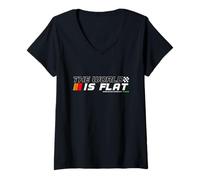 Mujer Coche de carreras Flat Four Boxer Engine JDM Camiseta Cuello V