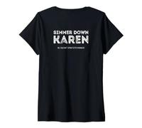 Mujer Cocine a Fuego Lento Karen, no Puedes Hablar con el Gerente Camiseta Cuello V
