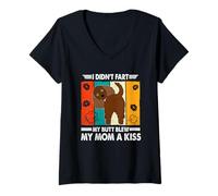 Mujer Cocker Spaniel Dog I Didn’t Fart My Butt Blew My Mom A Kiss Camiseta Cuello V