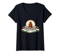 Mujer Cockroach Janta Party CJP Political Satire Design Camiseta Cuello V