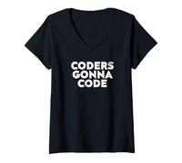 Mujer Coders Gonna Code Design for Developers And Programmers Camiseta Cuello V