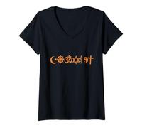 Mujer Coexistir armonía de Religiones y Religiones Camiseta Cuello V