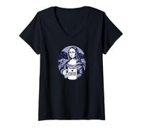 Mujer Coffee Lover Famous Art Espresso Latte Cafe Kaffee Camiseta Cuello V