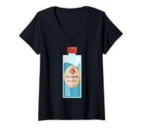 Mujer Colector de Estufa de presión de Botella de parafina de Queroseno Camiseta Cuello V