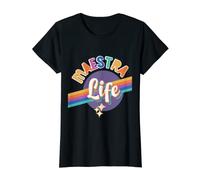 Mujer Colorful Spanish Teacher Maestra Life Camiseta