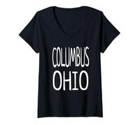 Mujer Columbus (Ohio) Camiseta Cuello V