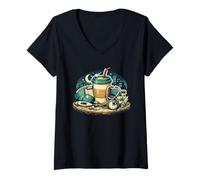 Mujer Combustible para tur Camiseta Cuello V