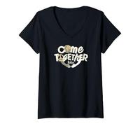 Mujer Come Together Camiseta Cuello V