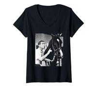 Mujer Comediante Norman Wisdom & Nellie The Horse The Early Bird Camiseta Cuello V