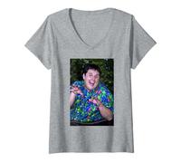 Mujer Comediante Peter Kay Phoenix Nights Actor de Autos Compartidos Camiseta Cuello V