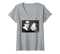 Mujer Comediantes Eric Morecambe y Ernie Wise 1976 Camiseta Cuello V