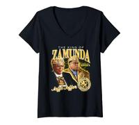 Mujer Coming to America King of Zamunda Homage Camiseta Cuello V