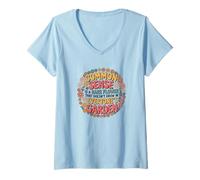 Mujer Common Sense is a Rare Flower Humor Design Camiseta Cuello V