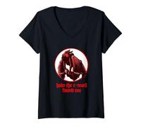 Mujer Cómo el Correo electrónico me encontró Mothman Camiseta Cuello V