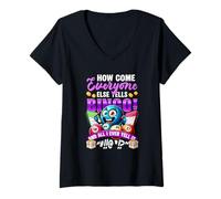 Mujer ¿Cómo es Que Todos los demás gritan Bingo All I Ever Grito Lucky Camiseta Cuello V