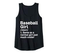 Mujer Como una chica normal, una chica de béisbol mucho más fresca Camiseta sin Mangas