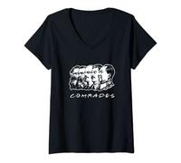 Mujer Comunistas Amigos - Partido Comunista Camiseta Cuello V