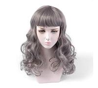 Mujer Con Cabello Largo Peluca De Alambre De Alta Temperatura Mate Natural Liu Qi Peluca De Cabello Largo Gris