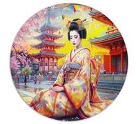 Mujer con Kimono Japonés Puzzle para Adultos Puzzle de 1000 Piezas Papel Arquitectura Tradicional Puzzle para Toda la Familia Relajación Decoración 1000pcs (67.5x67.5cm)
