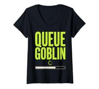 Mujer Concert Queue Goblin Ticket Humor Camiseta Cuello V