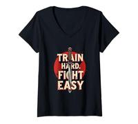 Mujer Conciencia de Artes Marciales Camiseta Cuello V