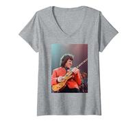Mujer Concierto de Gary Moore después de Horas Royal Albert Hall 1992 Camiseta Cuello V