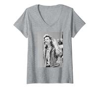 Mujer Concierto en Vivo de Bob Geldof de Boomtown Rats Band Aid 1985 Camiseta Cuello V
