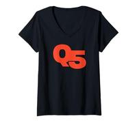 Mujer Concurso de radioaficionados y radioaficionados «Q5 Worldwide Ham Radio» Camiseta Cuello V