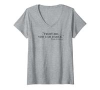 Mujer Confía en mí, Puedes Bailar Whisky irlandés Camiseta Cuello V