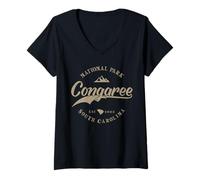 Mujer Congaree National Park | South Carolina Camiseta Cuello V