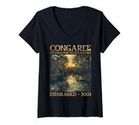 Mujer Congaree National Park | South Carolina Camiseta Cuello V