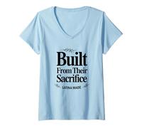 Mujer Construido a Partir de Sacrifice Latina Pride Camiseta Cuello V