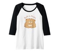 Mujer Construido en Mejor Amigo Lindo Hermano Oso a Juego Camiseta Manga Raglan