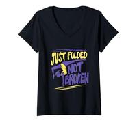 Mujer Contorsionista Contortionist Just Folded Not Broken Camiseta Cuello V