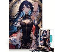 Mujer contra Reloj Rompecabezas para Adultos 1000 Piezas Desarrollo de Memoria Divertido Ajuste Estable Sin Piezas Que se muevan Diversión compacta para el Tiempo de Juego en Familia (50x75cm)