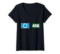 Mujer Cool 456 Code Number "O" Say Yes Illustration Graphic Design Camiseta Cuello V