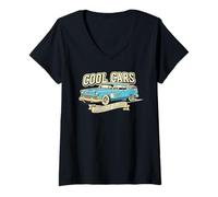 Mujer Cool Cars American Classic Camiseta Cuello V